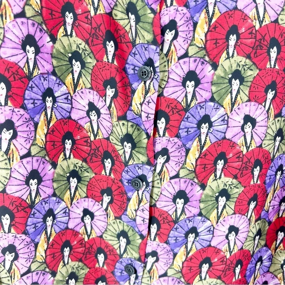 ✅ Vintage Josie Natori Japanese Geisha Kimono PAJAMA‎ SET SIZE LARGE